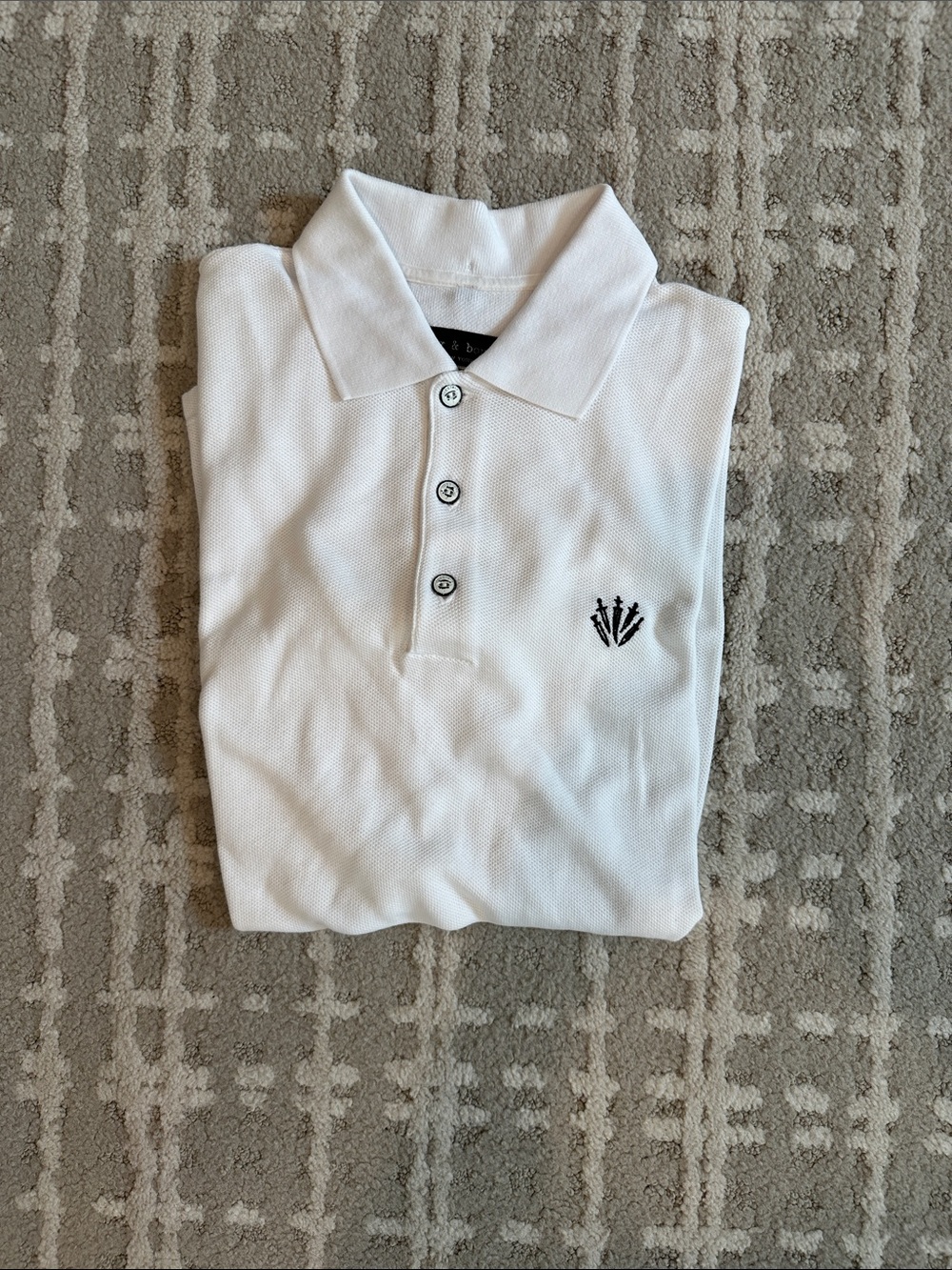 Rag and Bone Polo Shirt with Embroidered Crest